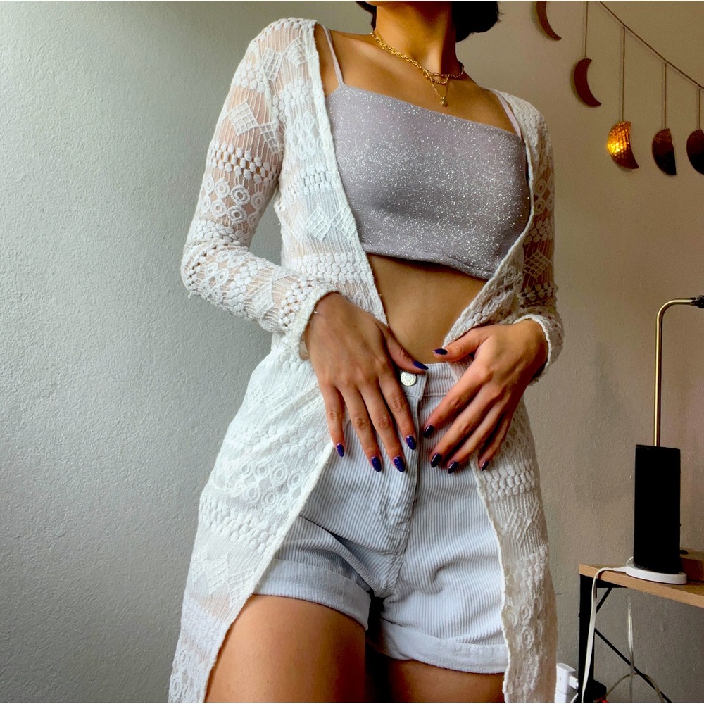 White Cardigan